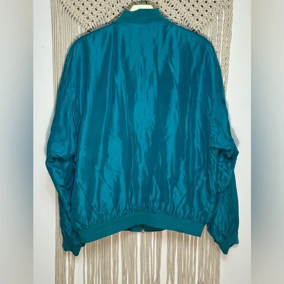 Vintage 90s FLORIDA MARLINS MLB Baseball “JH SILK” Windbreaker embroidered - Picture 5 of 8